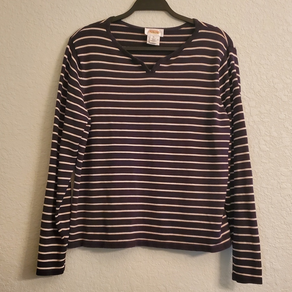 TALBOTS Striped Top